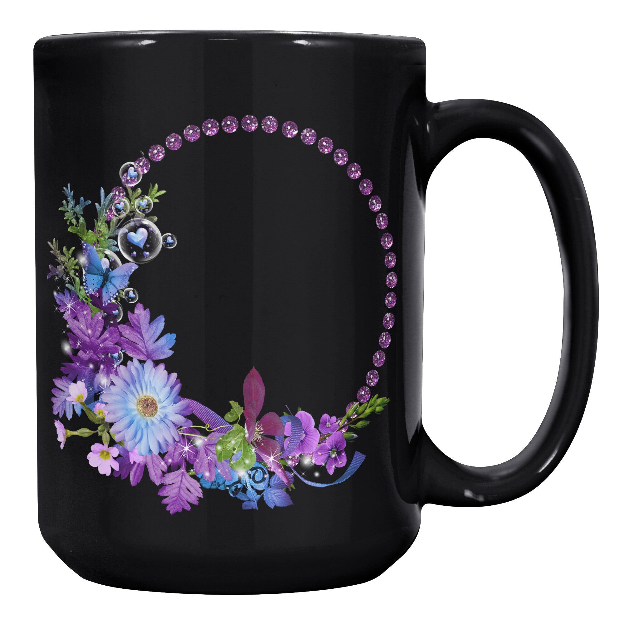 15OZ Black Printed Mug