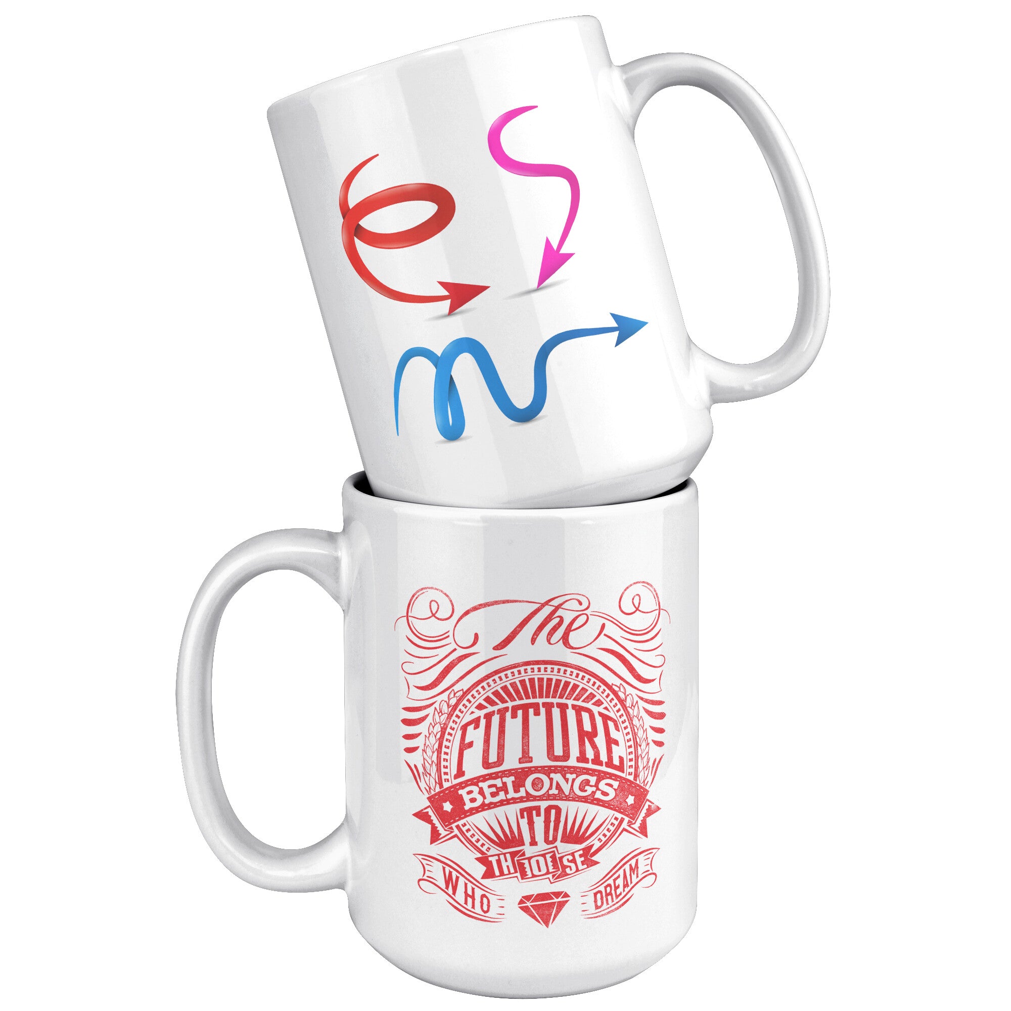 15OZ White Printed Mug