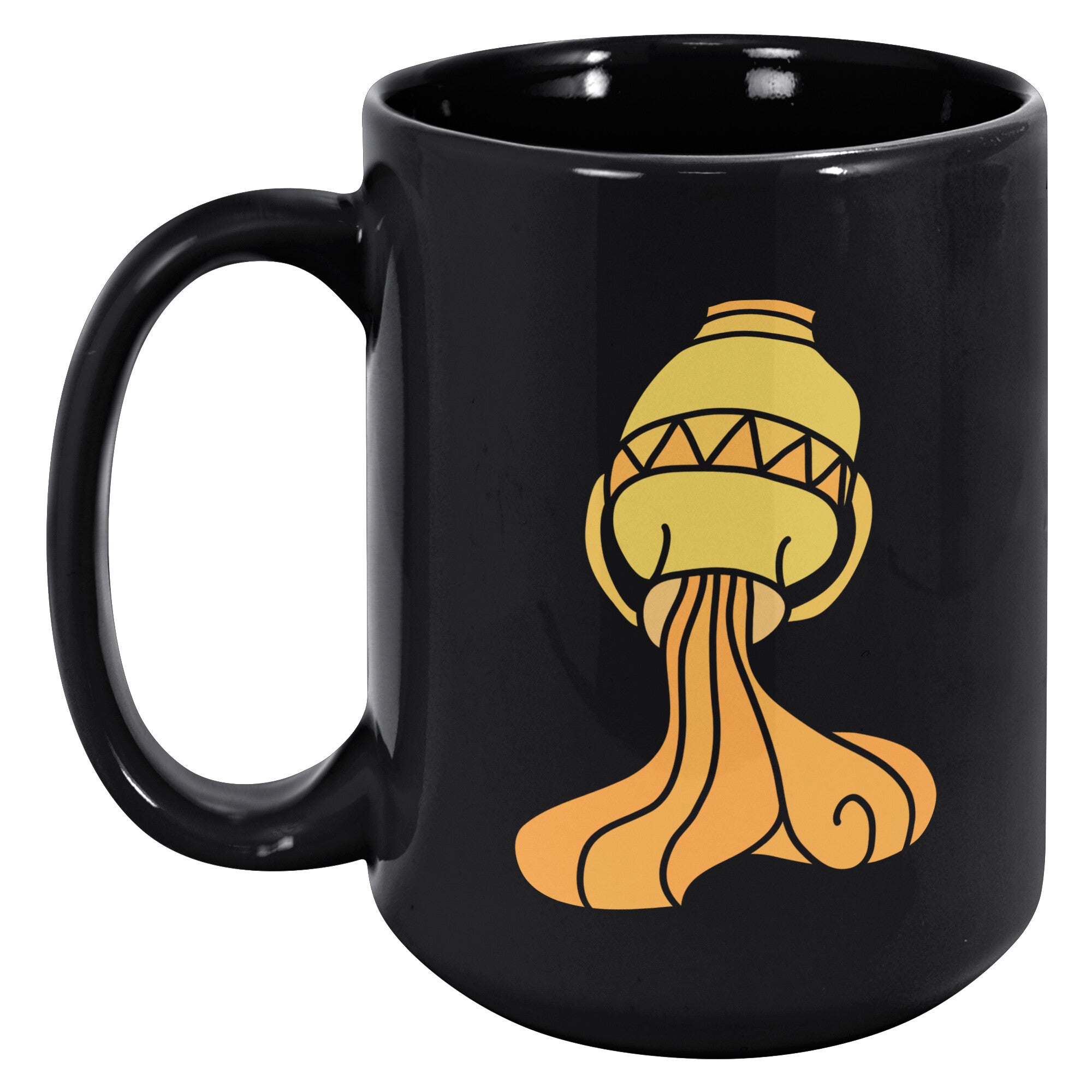 Aquarius 15OZ BLACK MUG