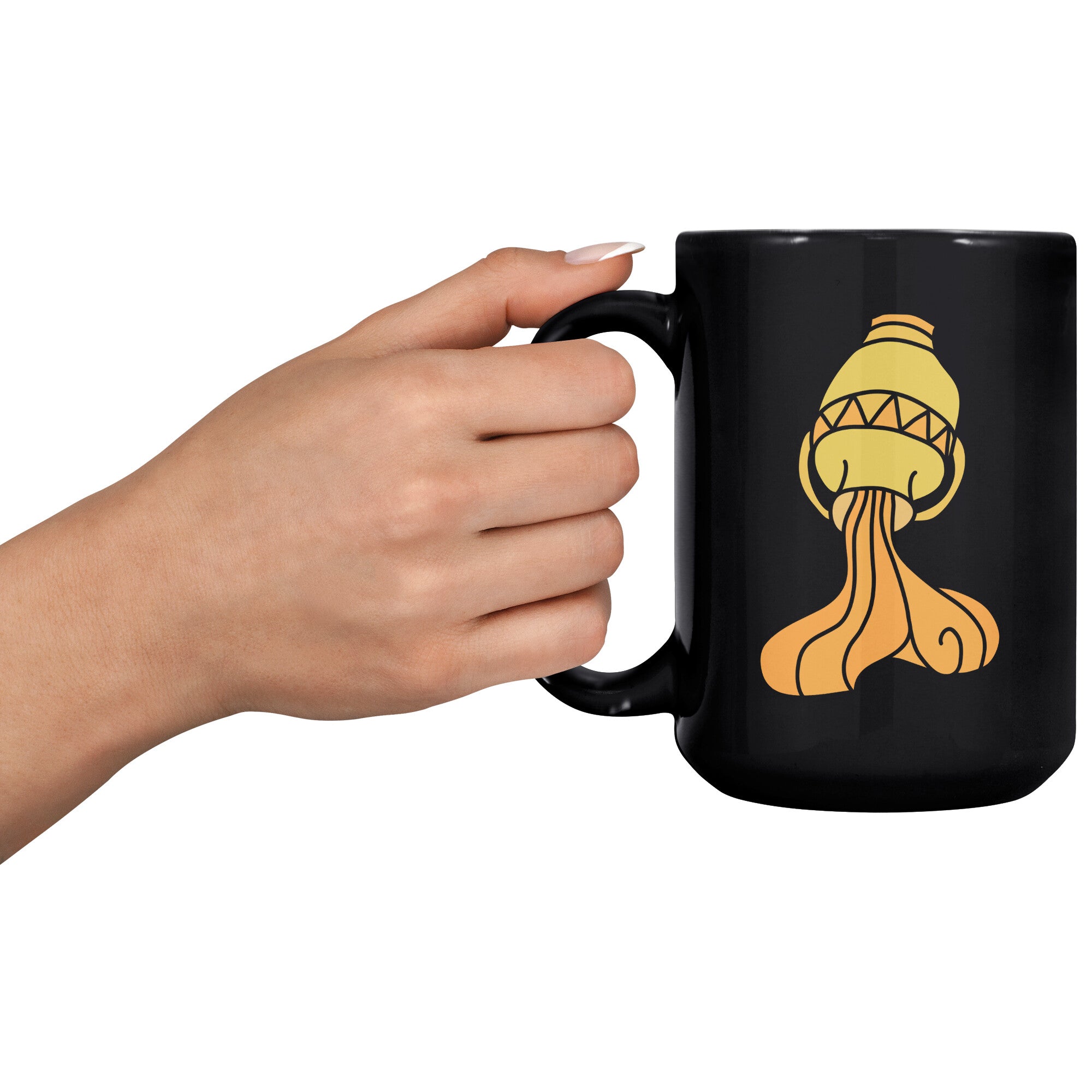 Aquarius 15OZ BLACK MUG