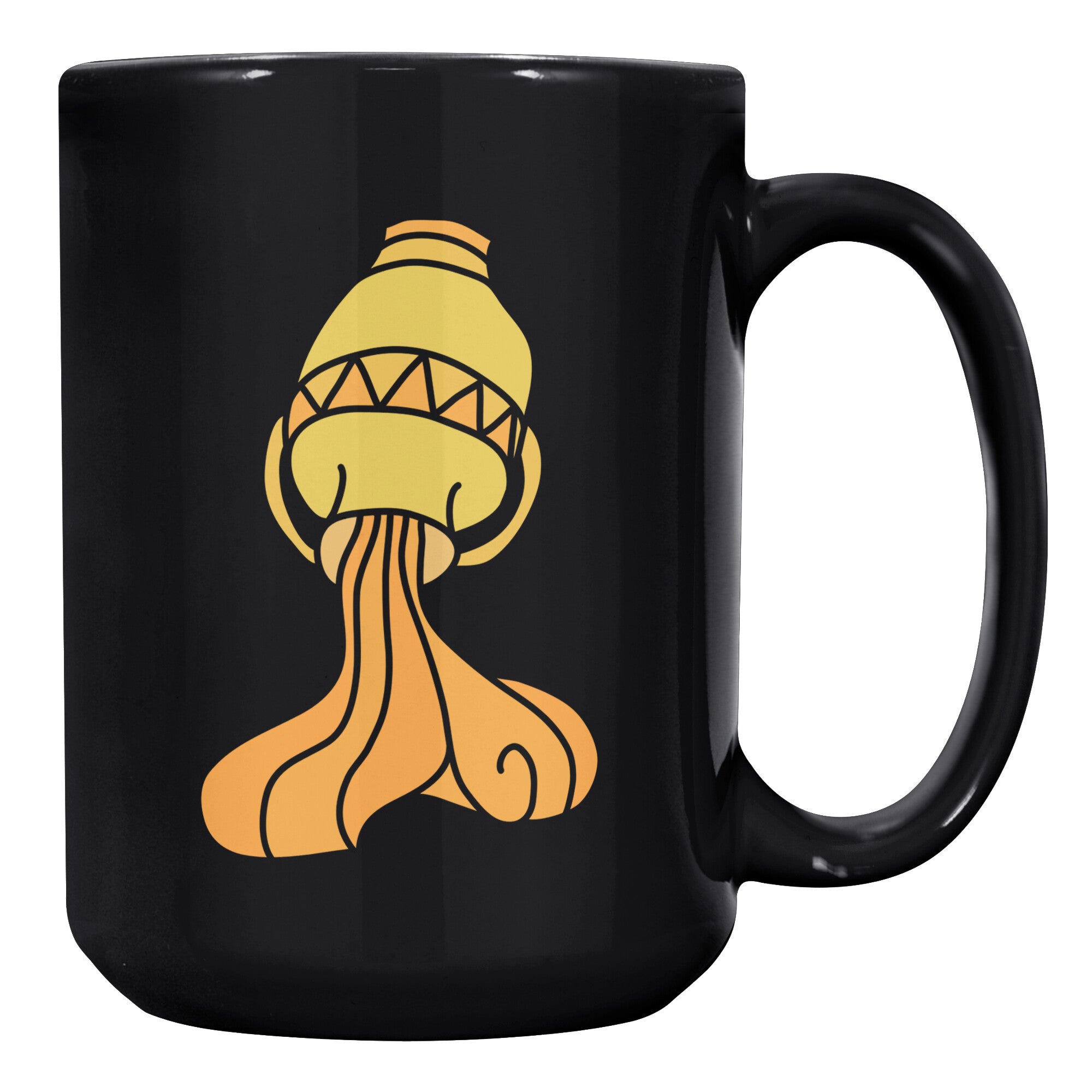 Aquarius 15OZ BLACK MUG