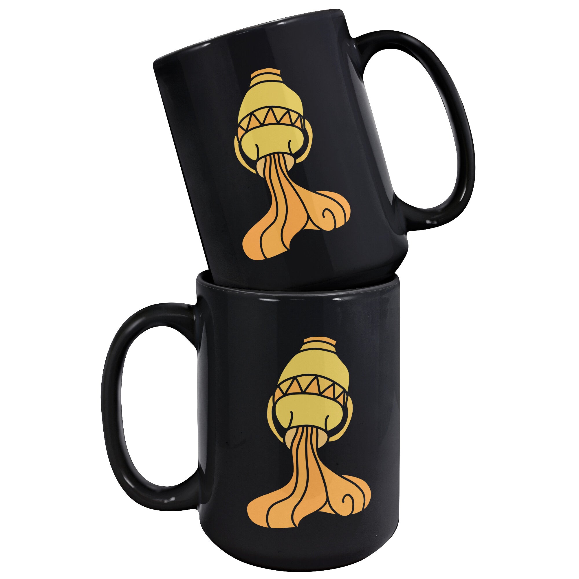 Aquarius 15OZ BLACK MUG
