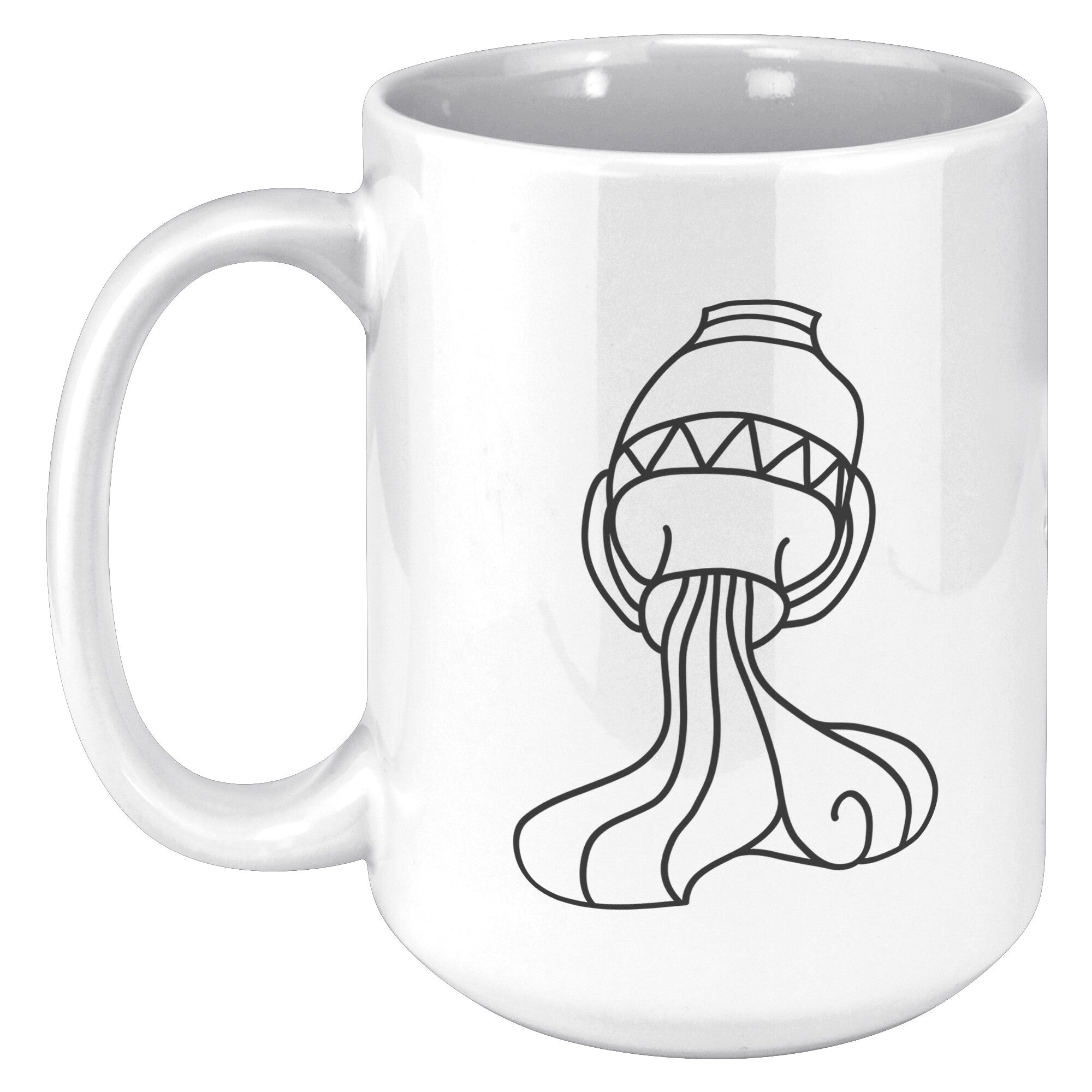Aquarius 15OZ WHITE MUG