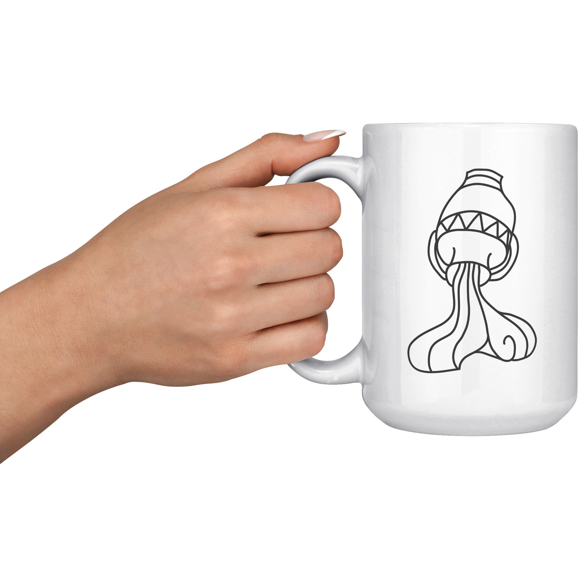 Aquarius 15OZ WHITE MUG