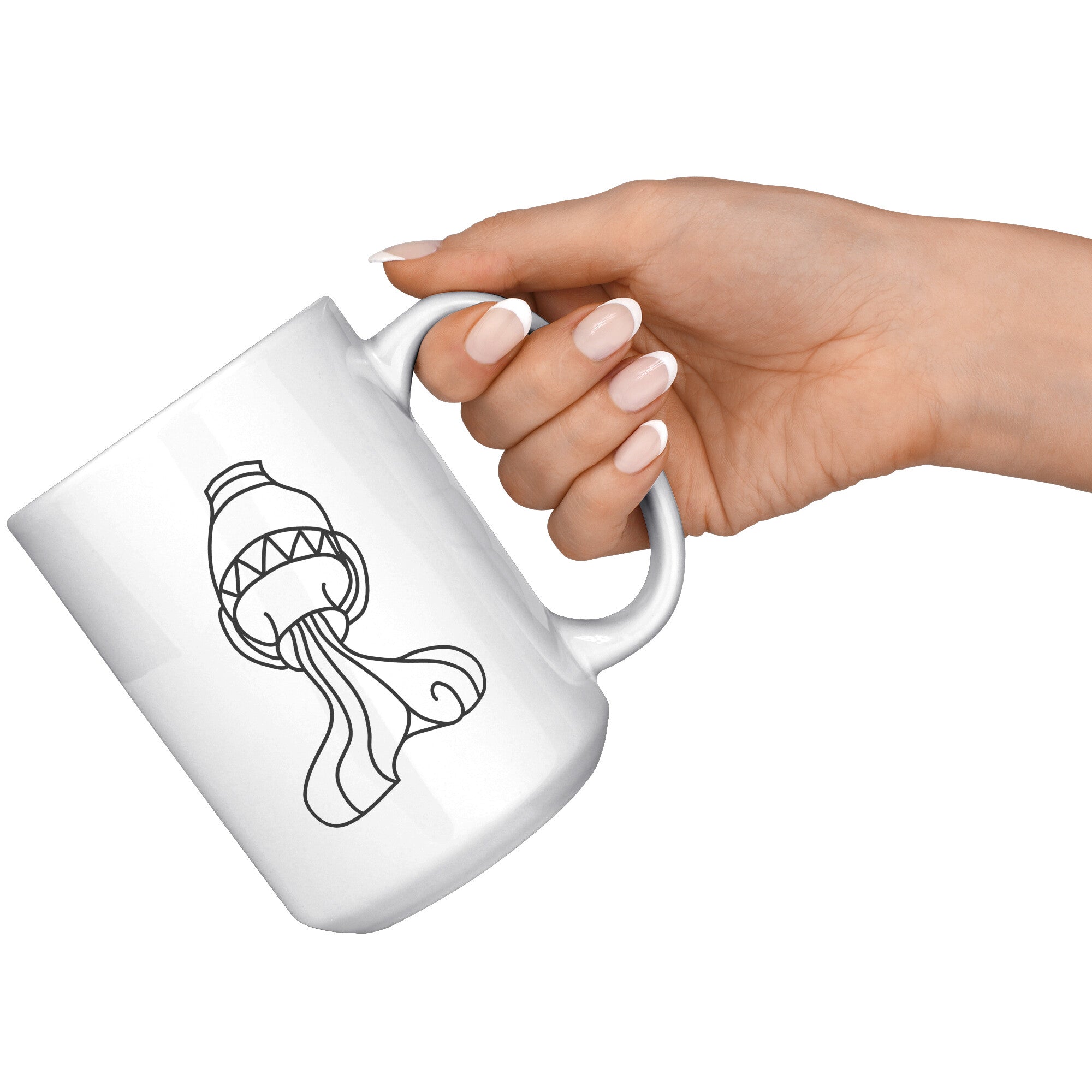 Aquarius 15OZ WHITE MUG