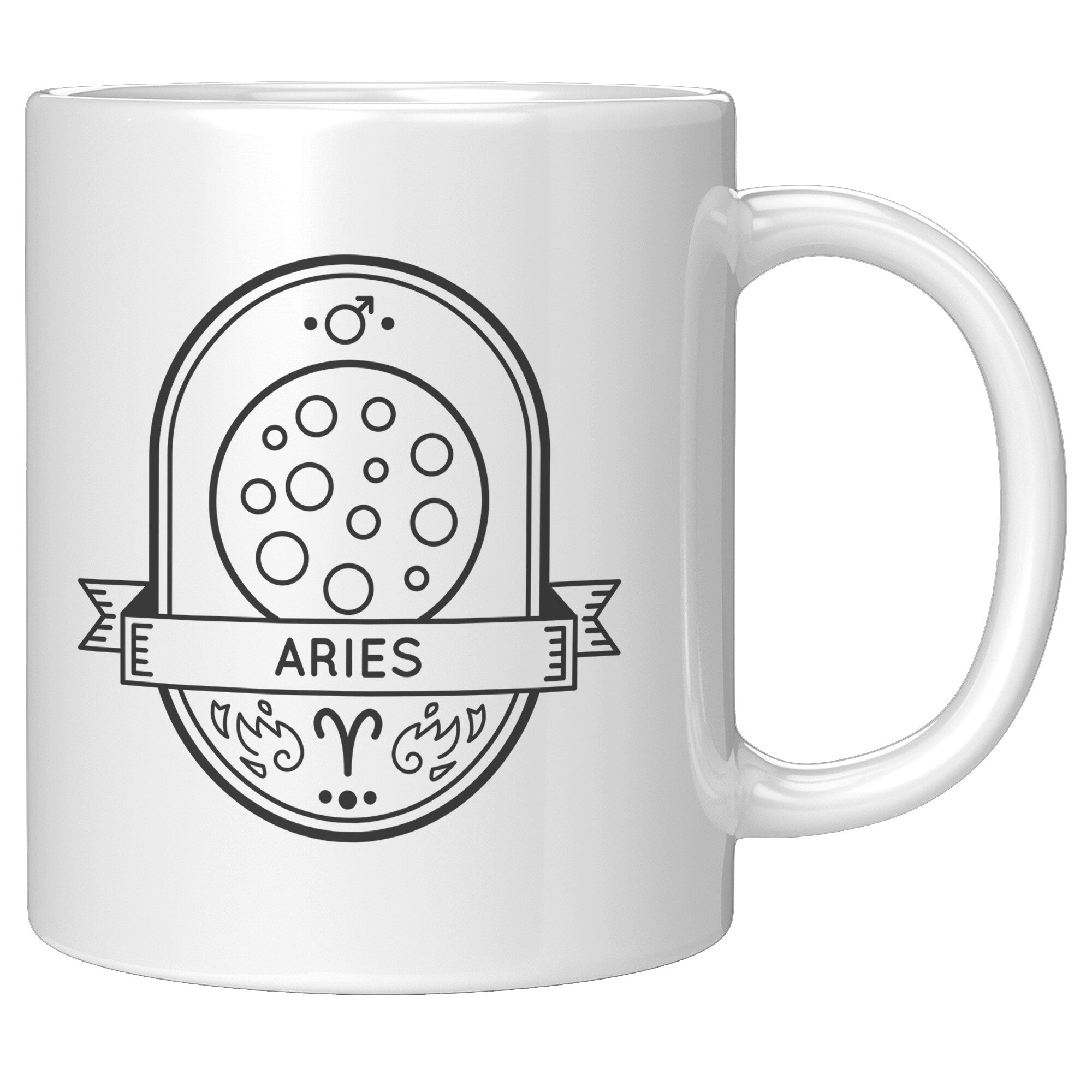 Aries 11oz White Mug