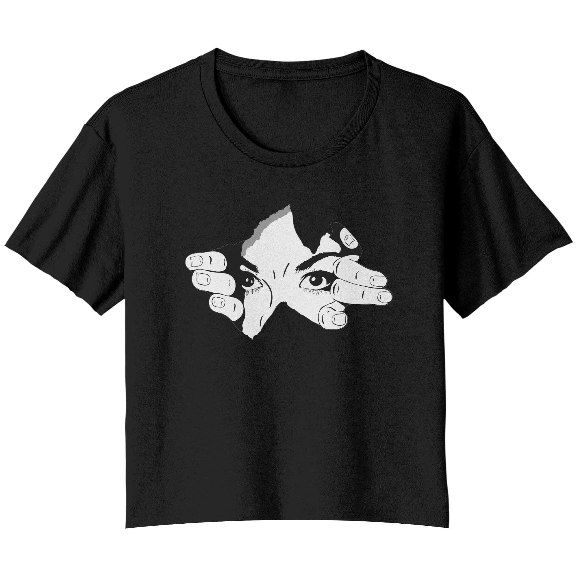 Bella Ladies Fflowy Crop Printed T-Shirt