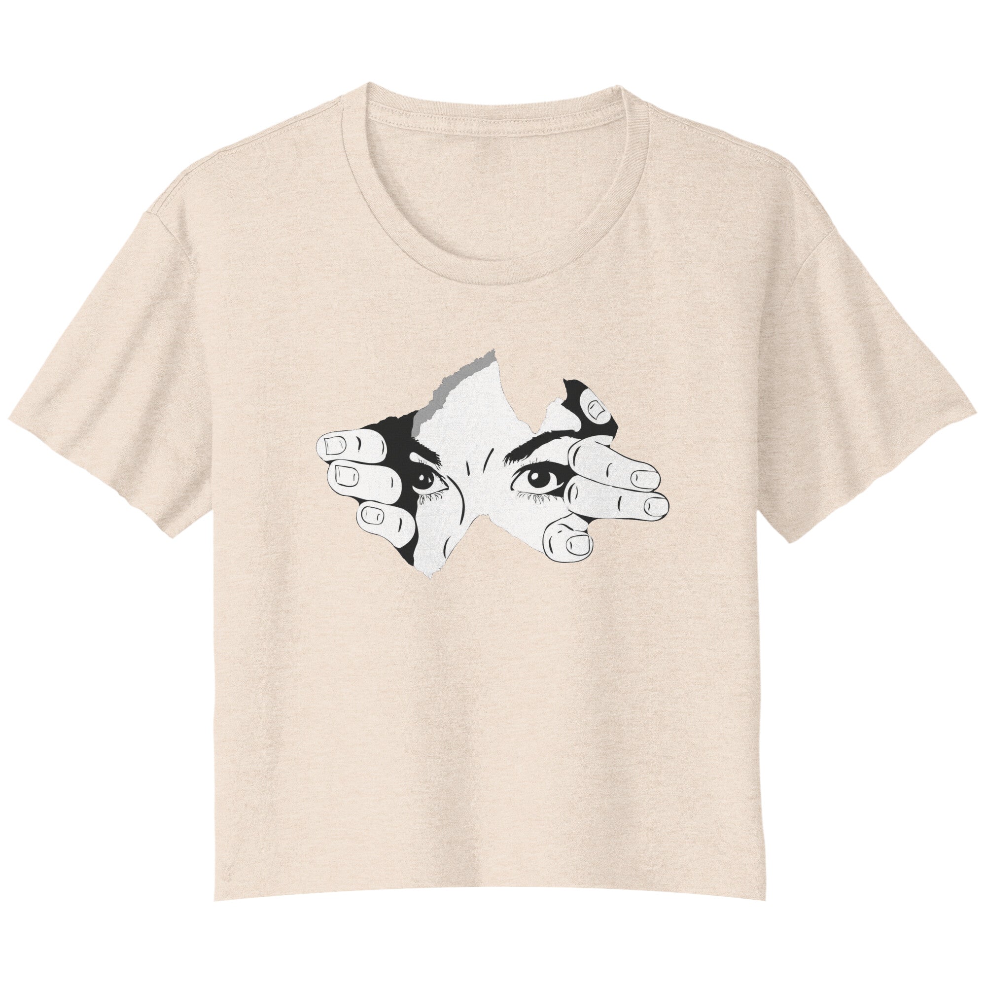 Bella Ladies Fflowy Crop Printed T-Shirt