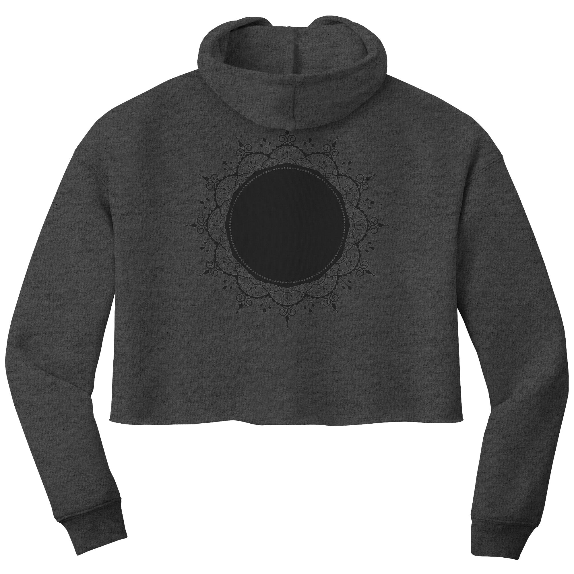 Bella Women's Crop Fleece Printed Hoodie