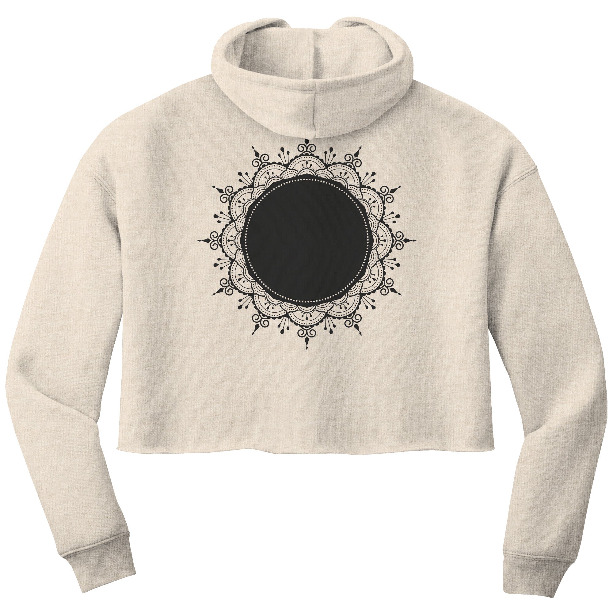 Bella Women's Crop Fleece Printed Hoodie