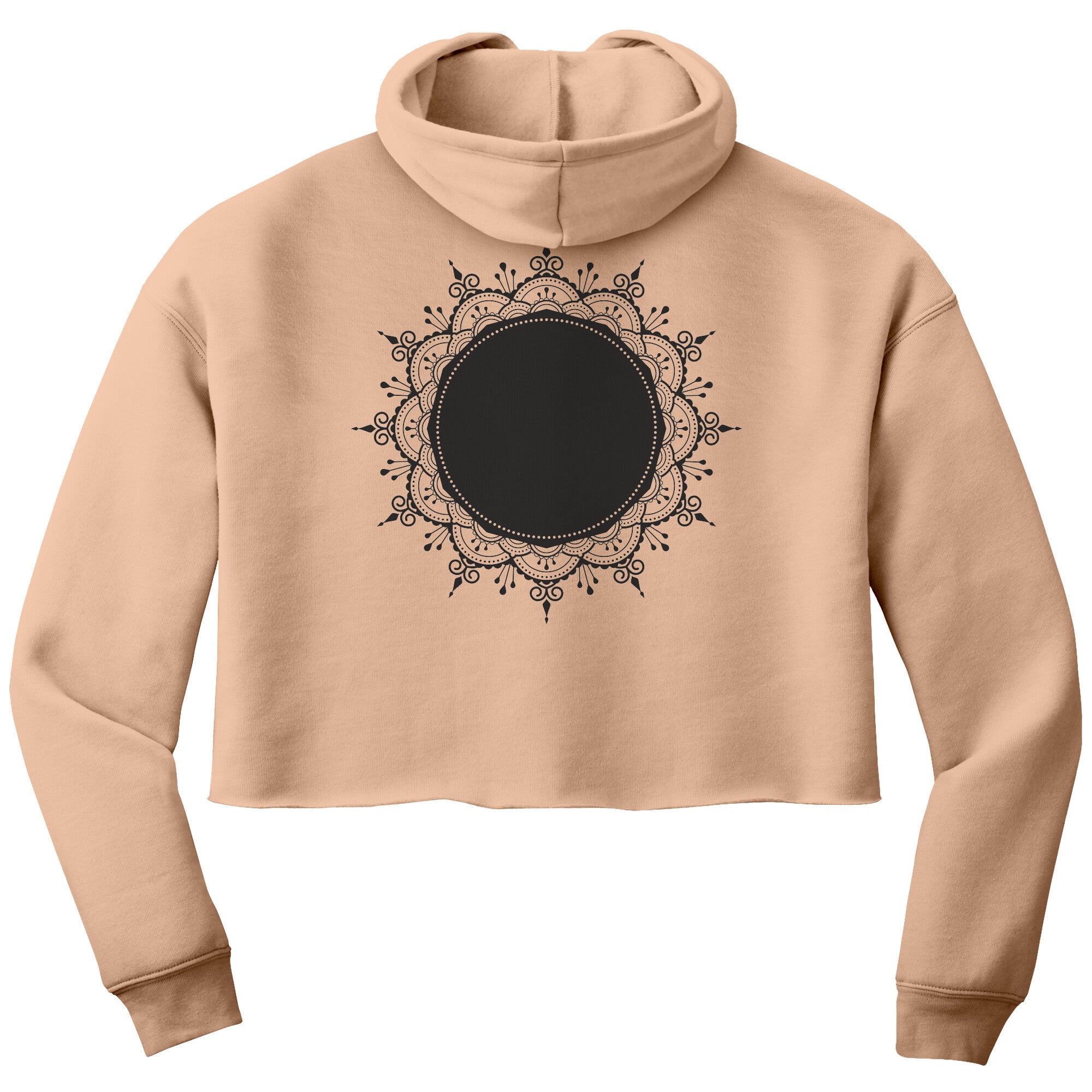 Bella Women's Crop Fleece Printed Hoodie