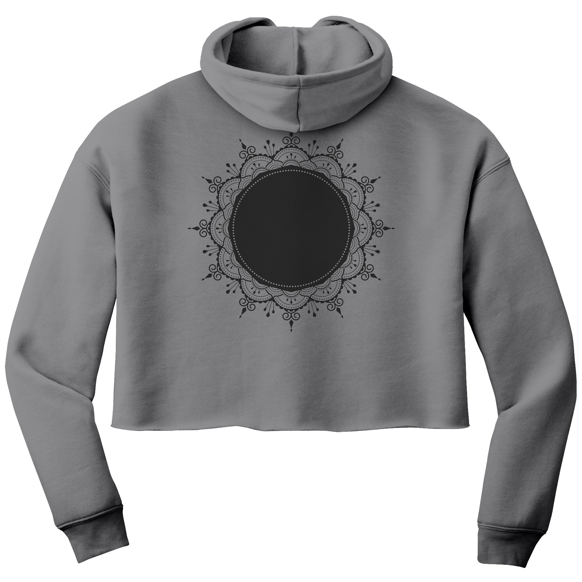 Bella Women's Crop Fleece Printed Hoodie