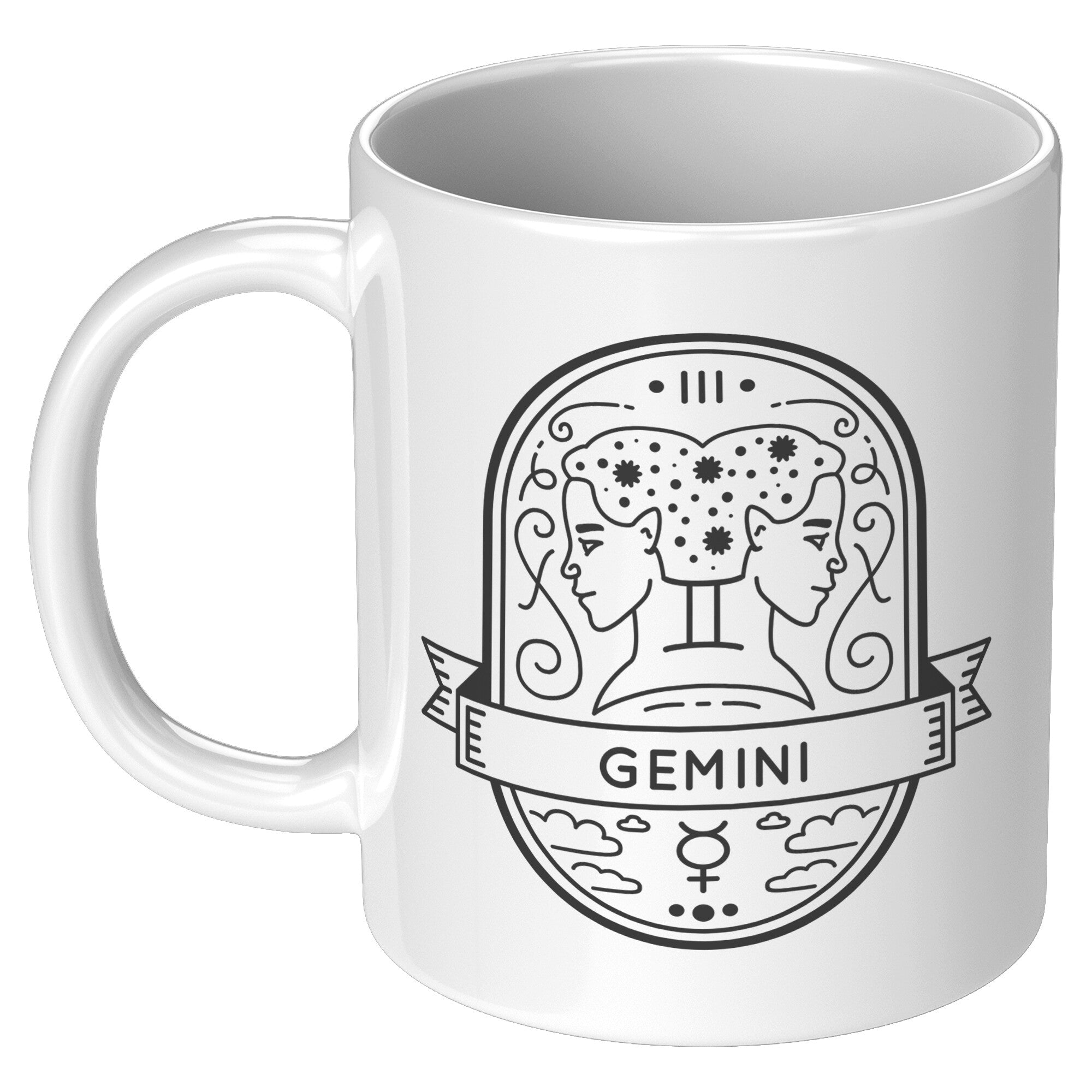 Gemini 11oz White Mug