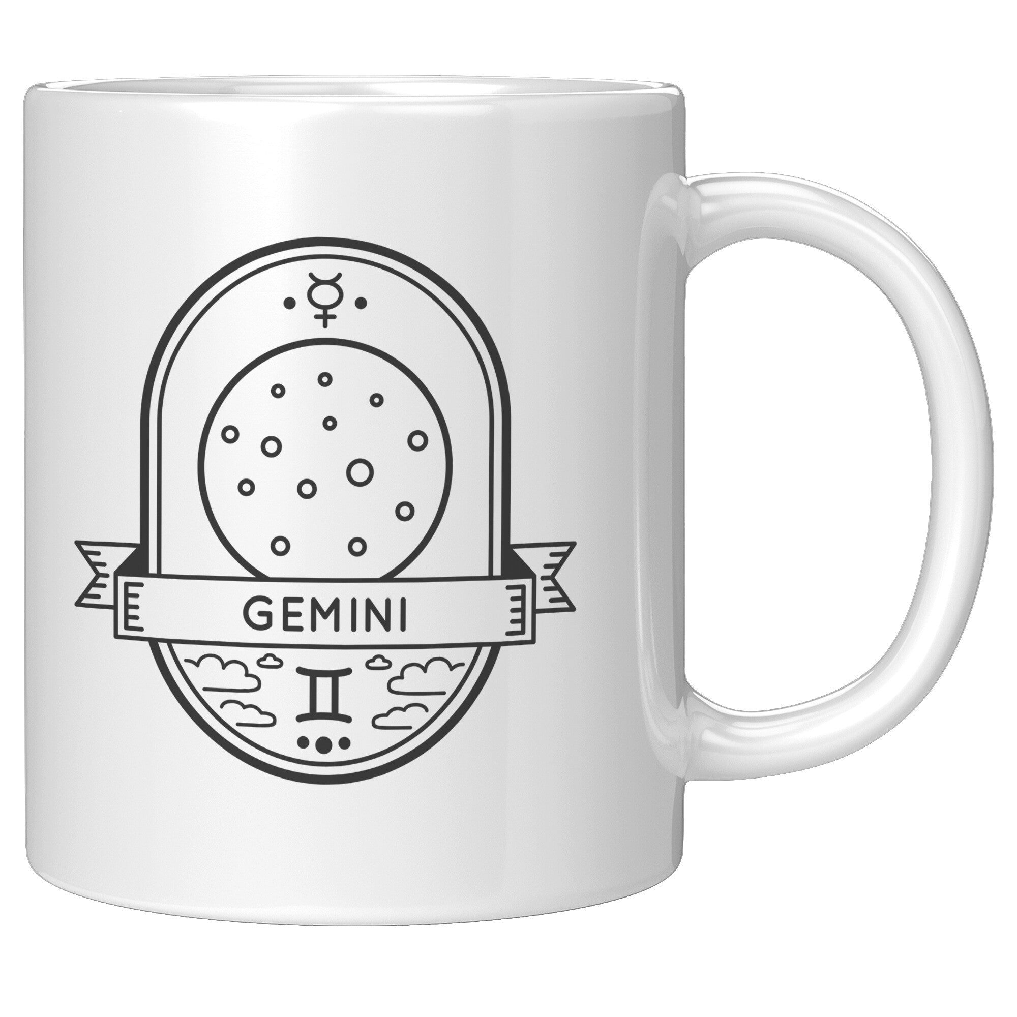 Gemini 11oz White Mug