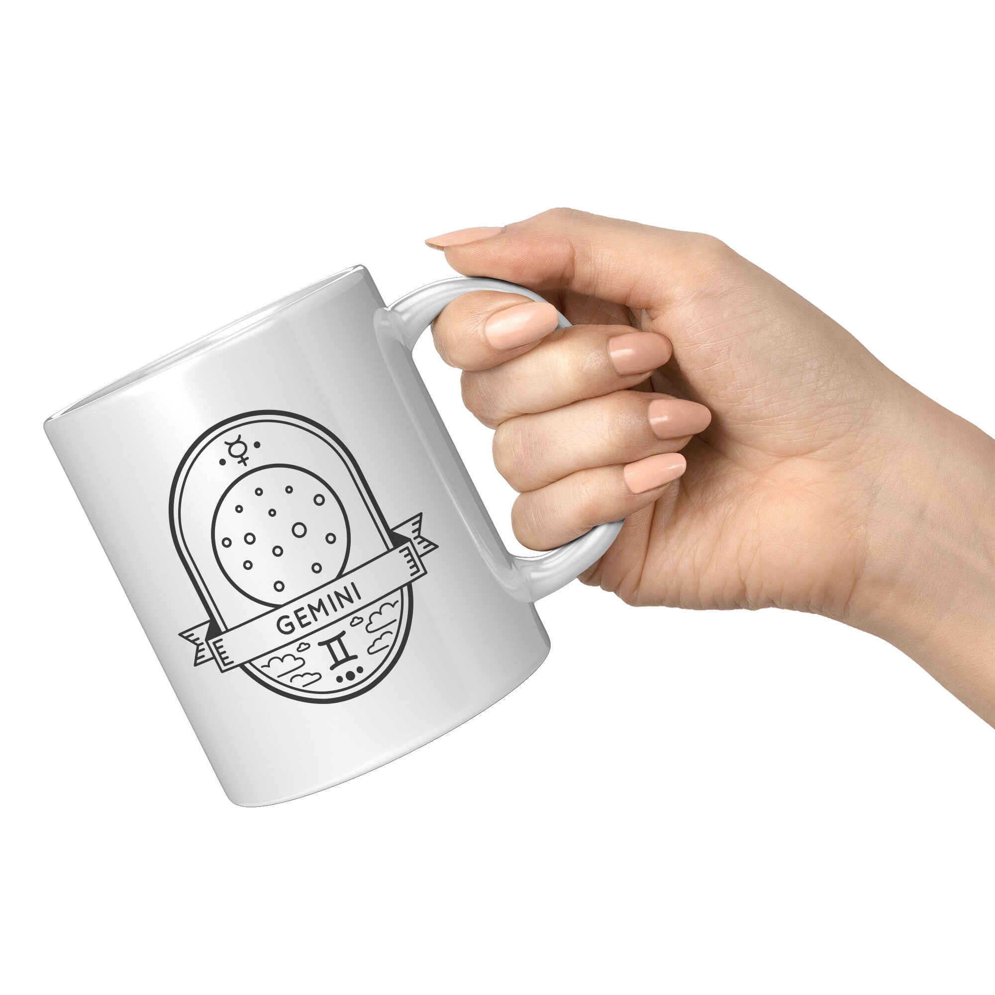 Gemini 11oz White Mug