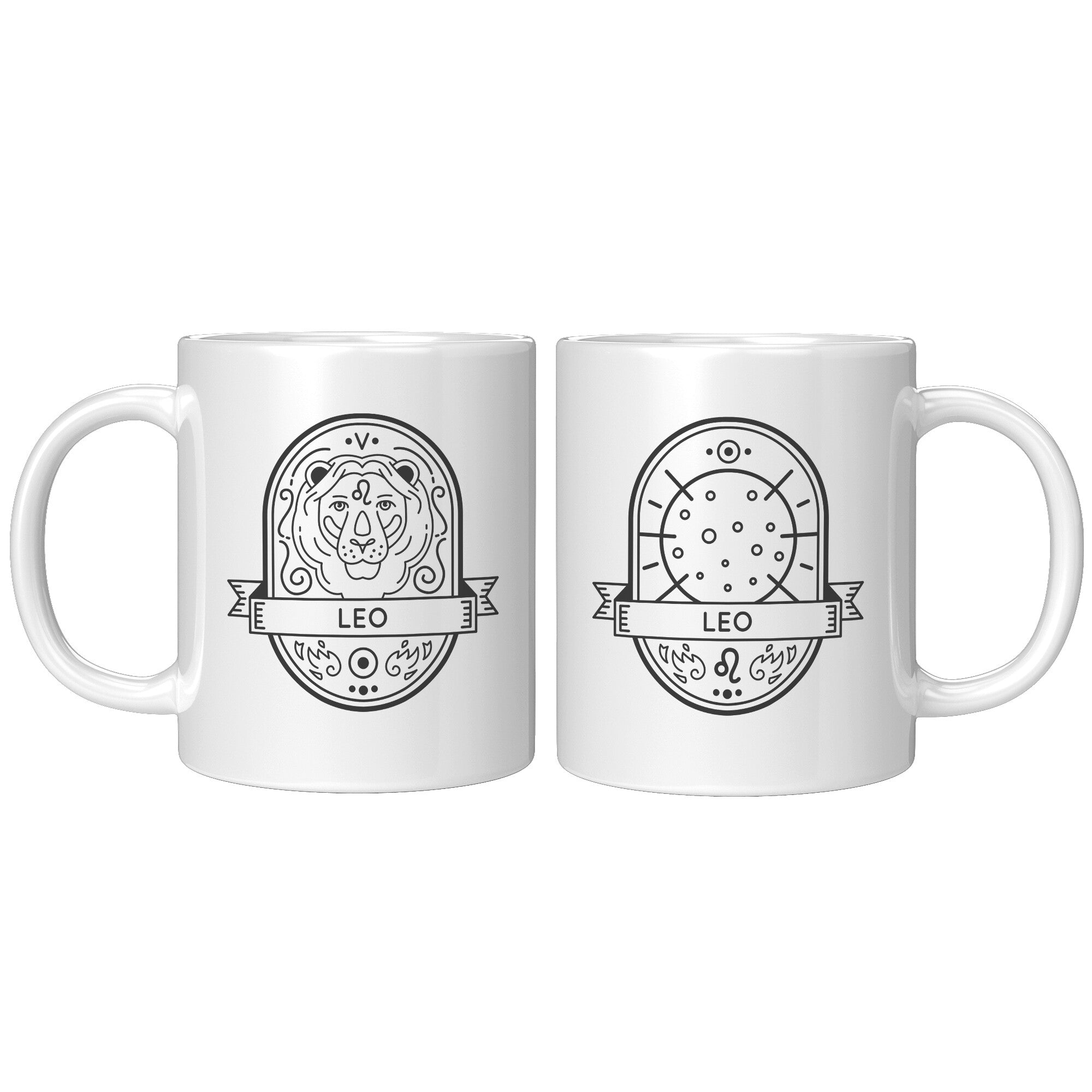 Leo 11oz White Mug