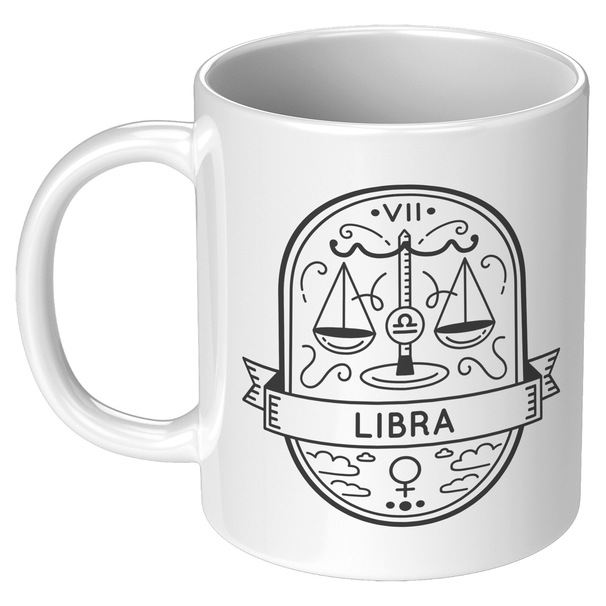 Libra 11oz White Mug