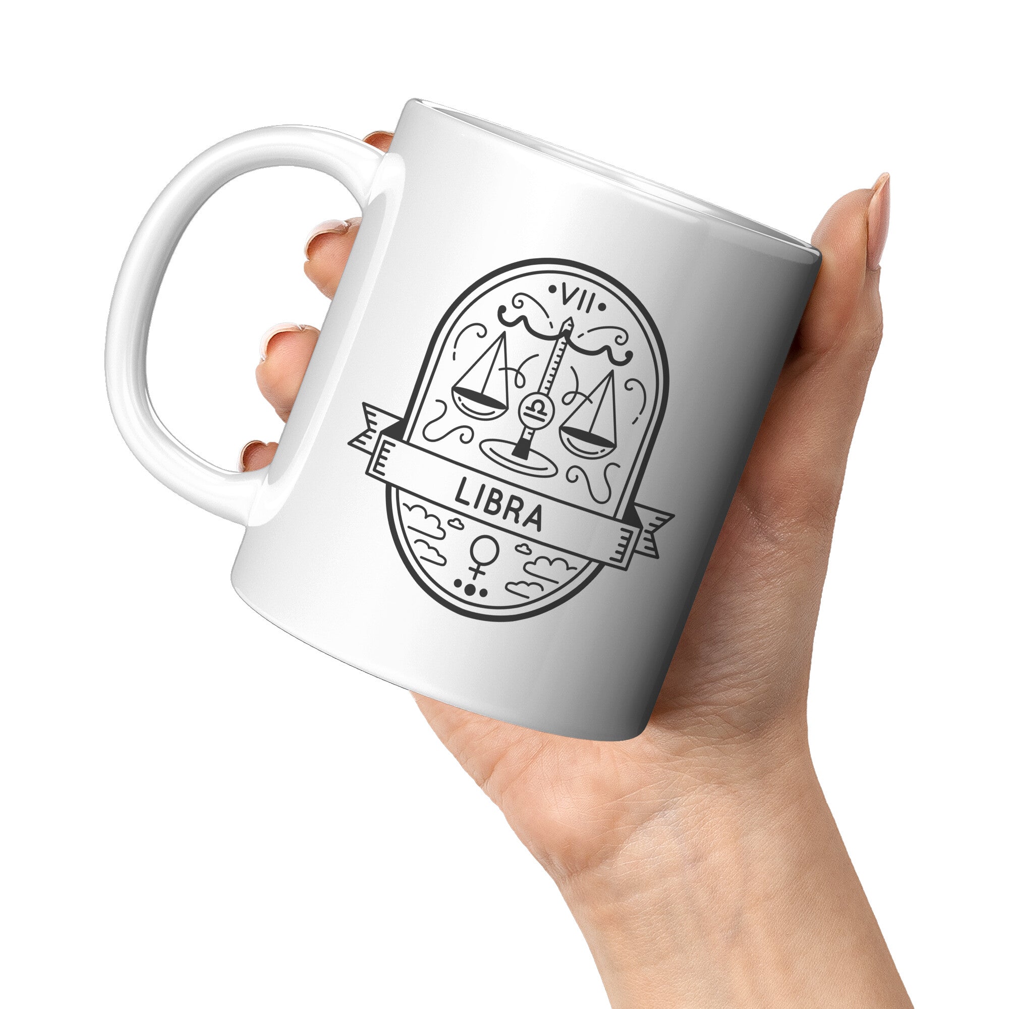 Libra 11oz White Mug