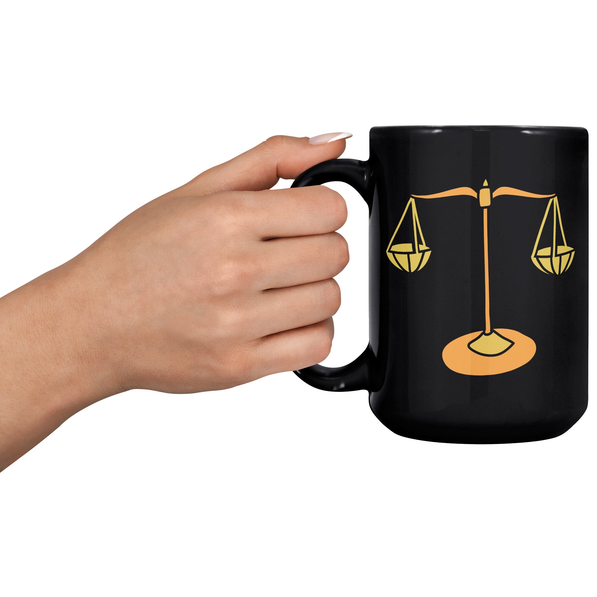 Libra 15OZ BLACK MUG