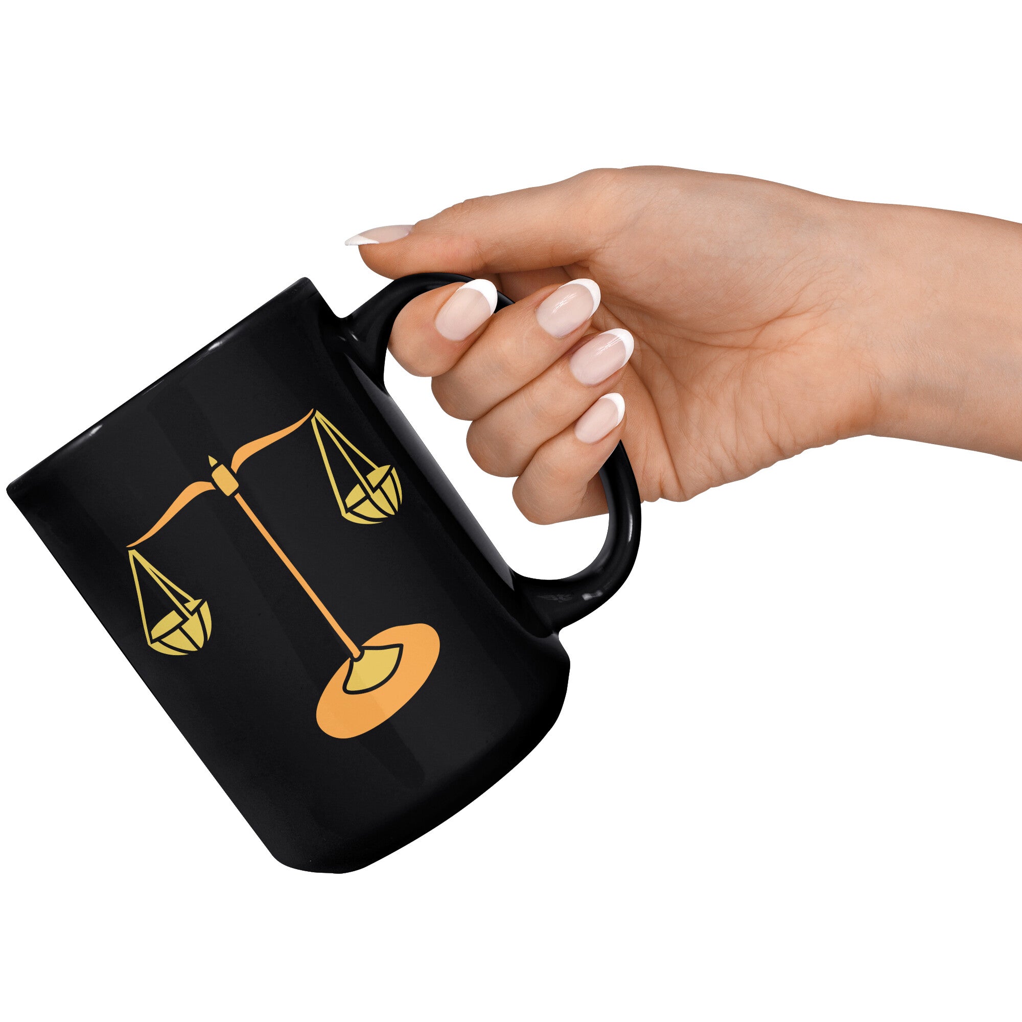 Libra 15OZ BLACK MUG