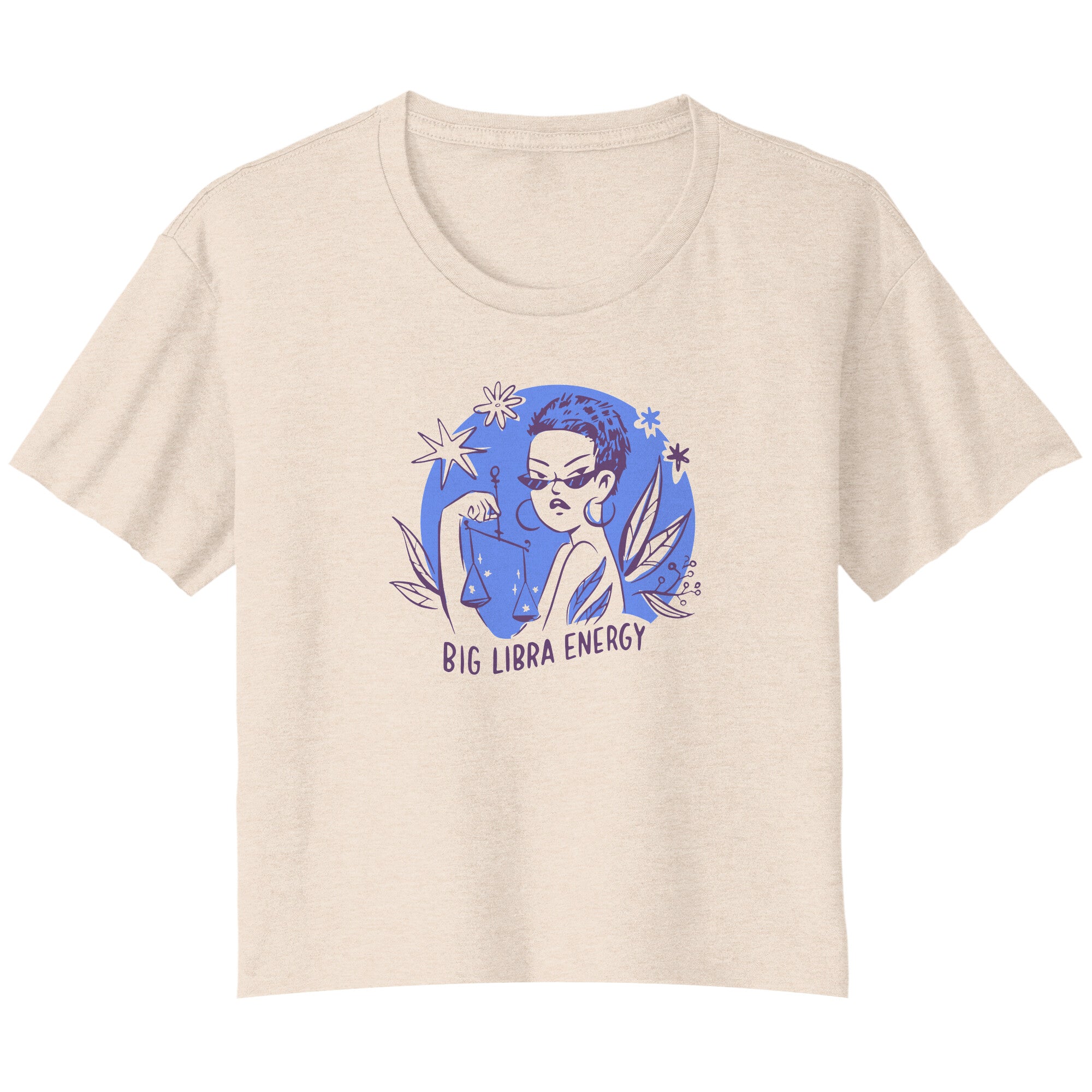 Libra BELLA LADIES FLOWY CROP T-SHIRT