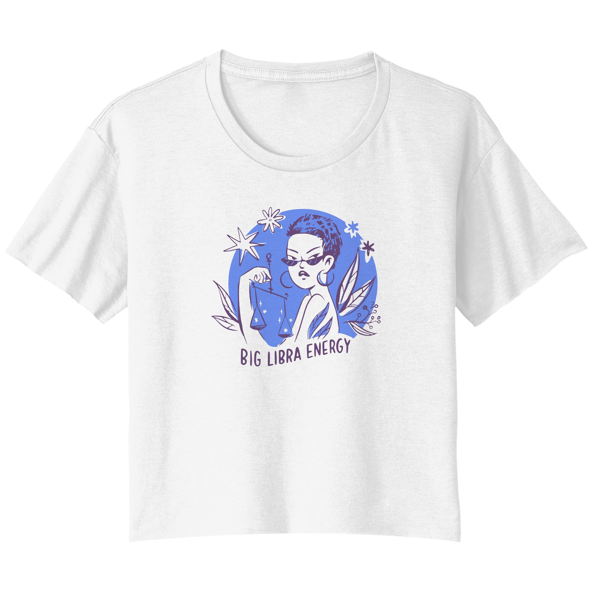 Libra BELLA LADIES FLOWY CROP T-SHIRT