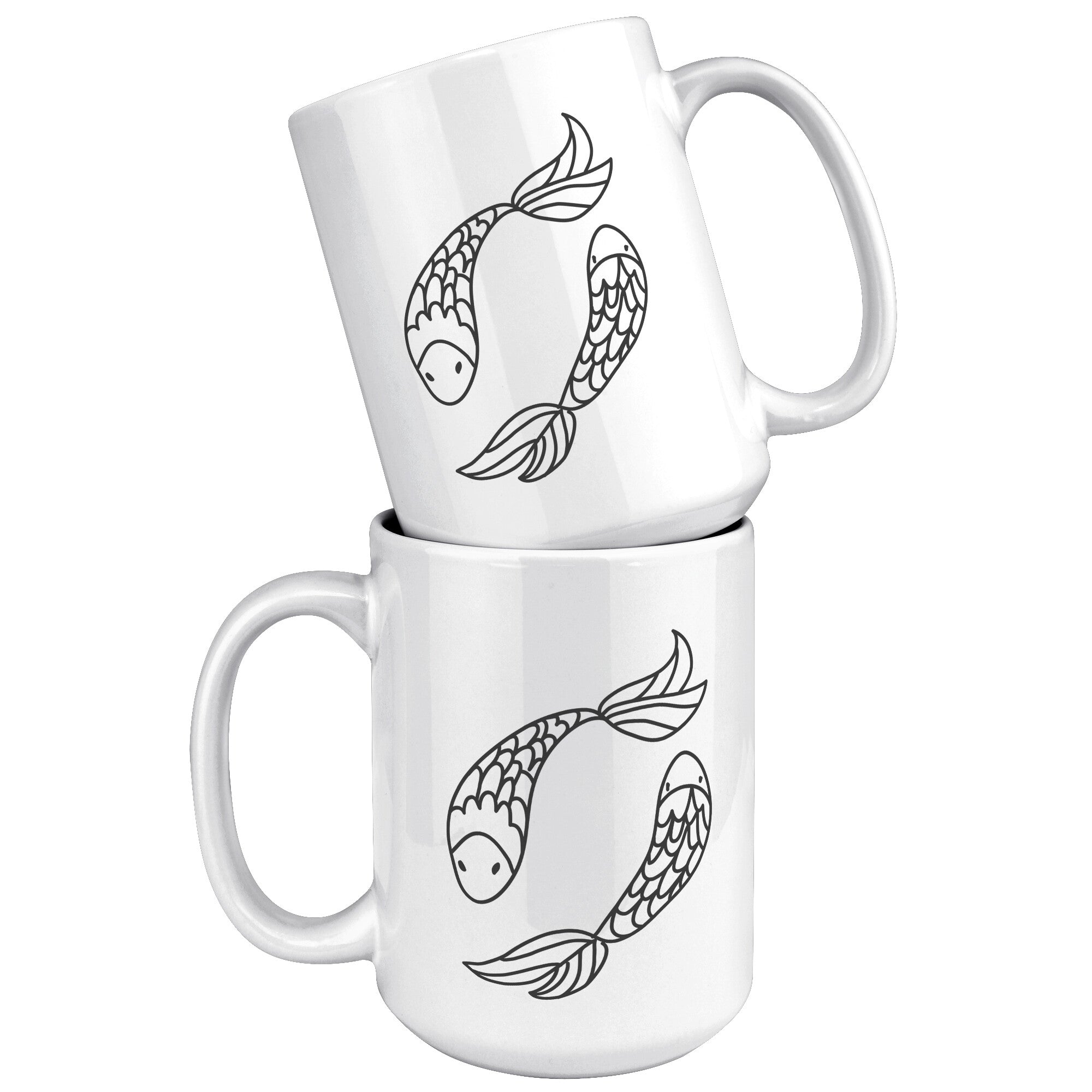 Pisces 15OZ WHITE MUG