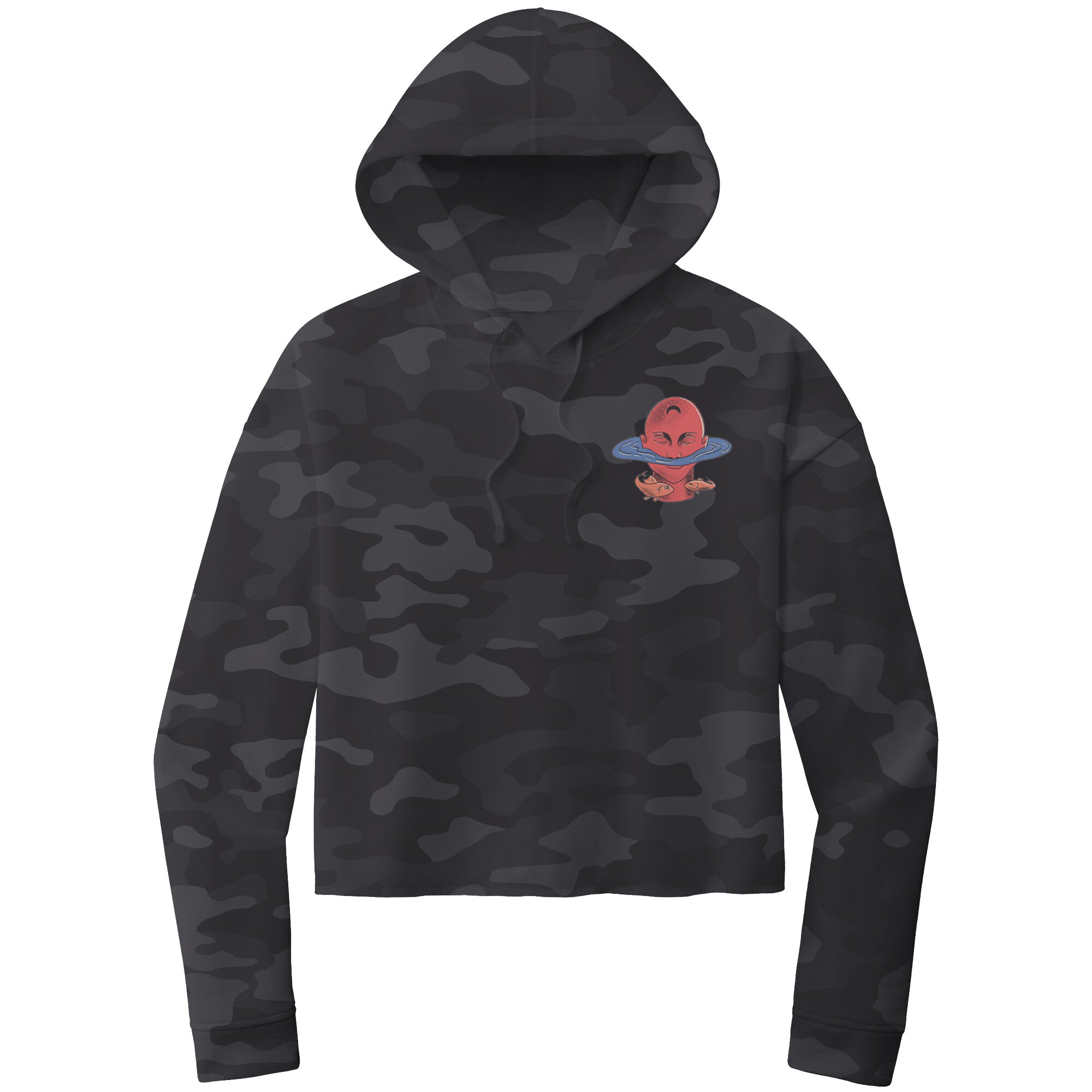 Pisces ITC WOMEN’S LIGHTWEIGHT CROP HOODED SWEATSHIRT