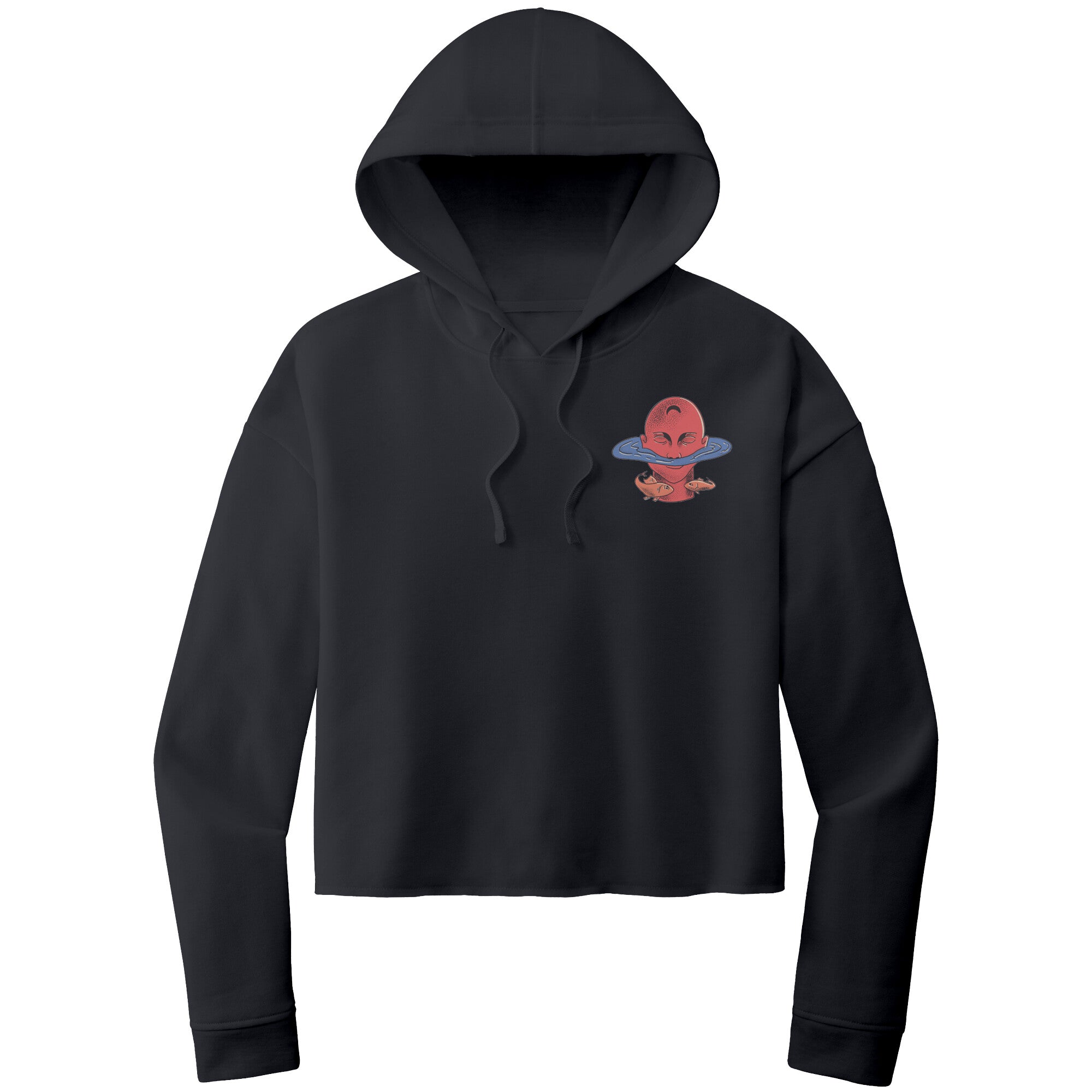 Pisces ITC WOMEN’S LIGHTWEIGHT CROP HOODED SWEATSHIRT