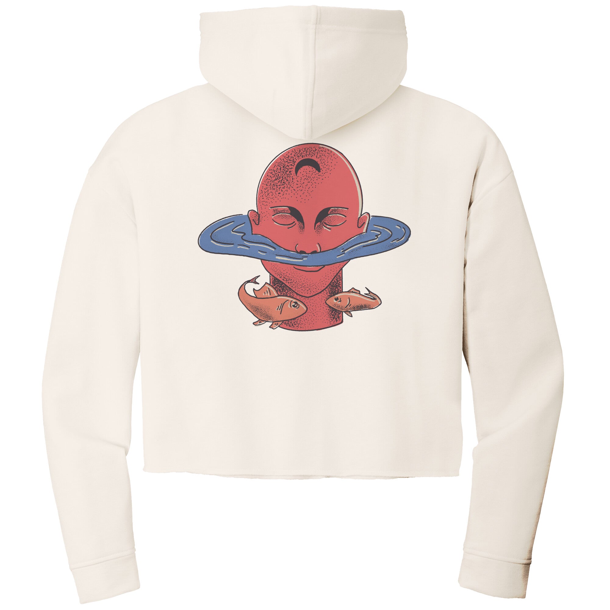 Pisces ITC WOMEN’S LIGHTWEIGHT CROP HOODED SWEATSHIRT