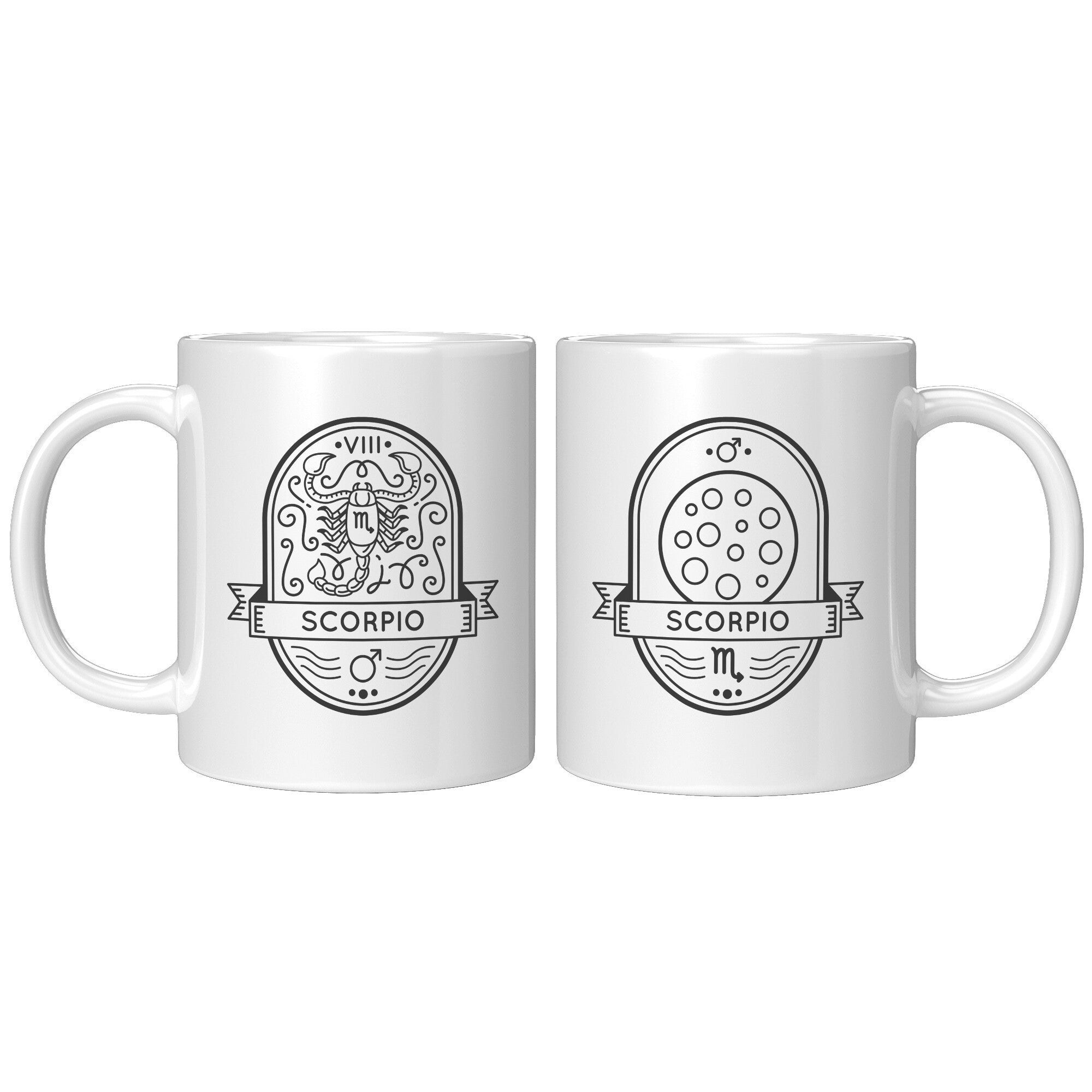 Scorpio 11oz White Mug