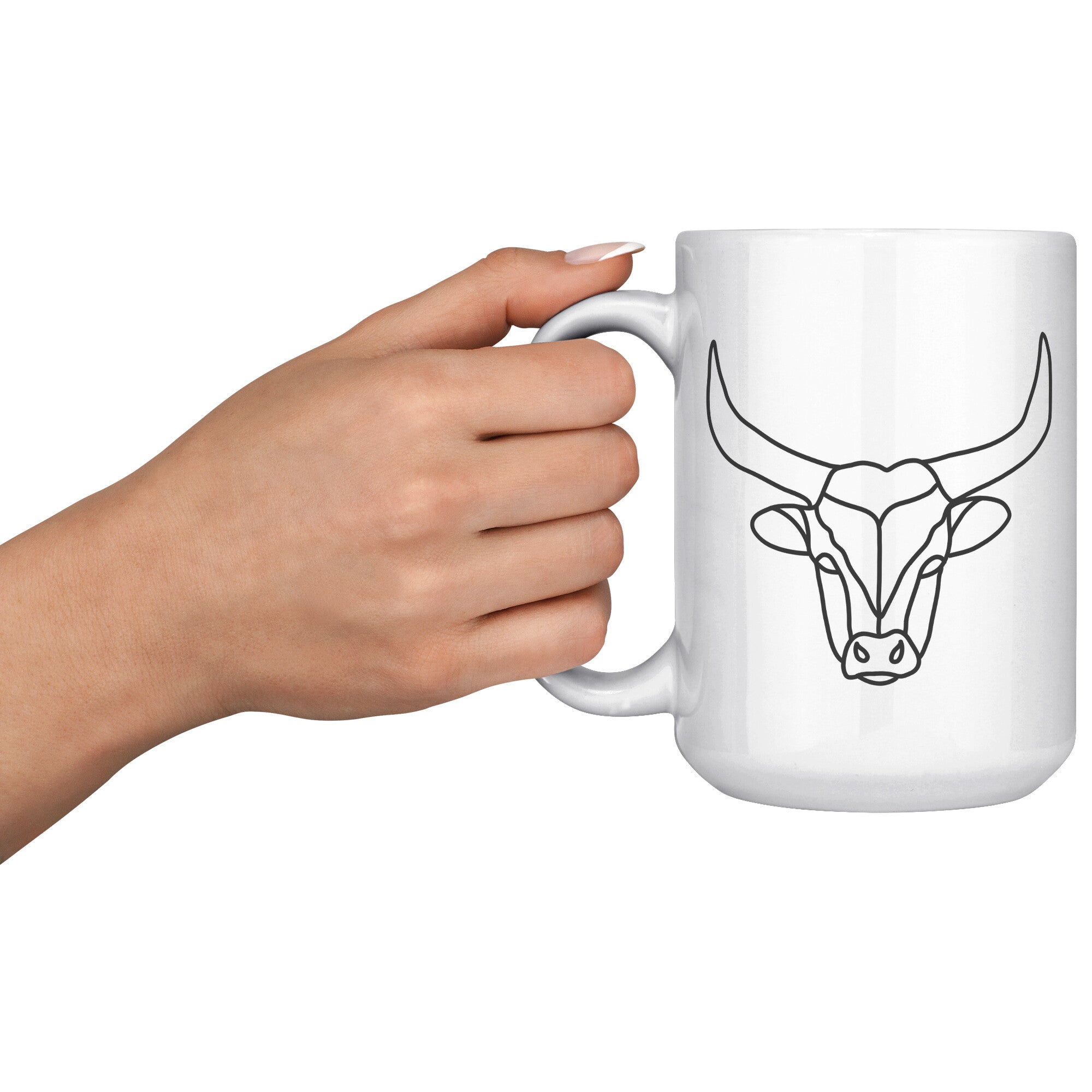 Taurus 15OZ WHITE MUG