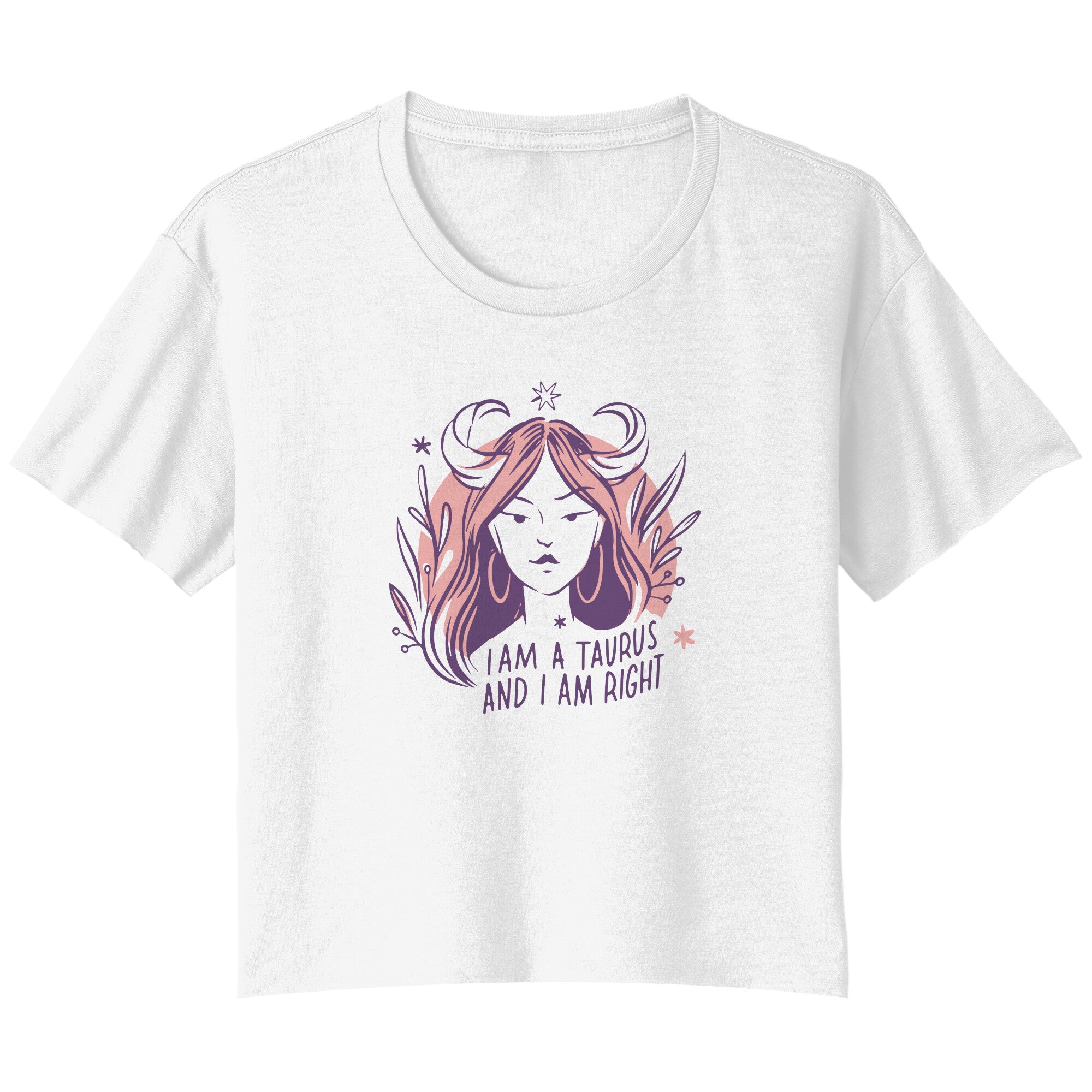 Taurus BELLA LADIES FLOWY CROP T-SHIRT
