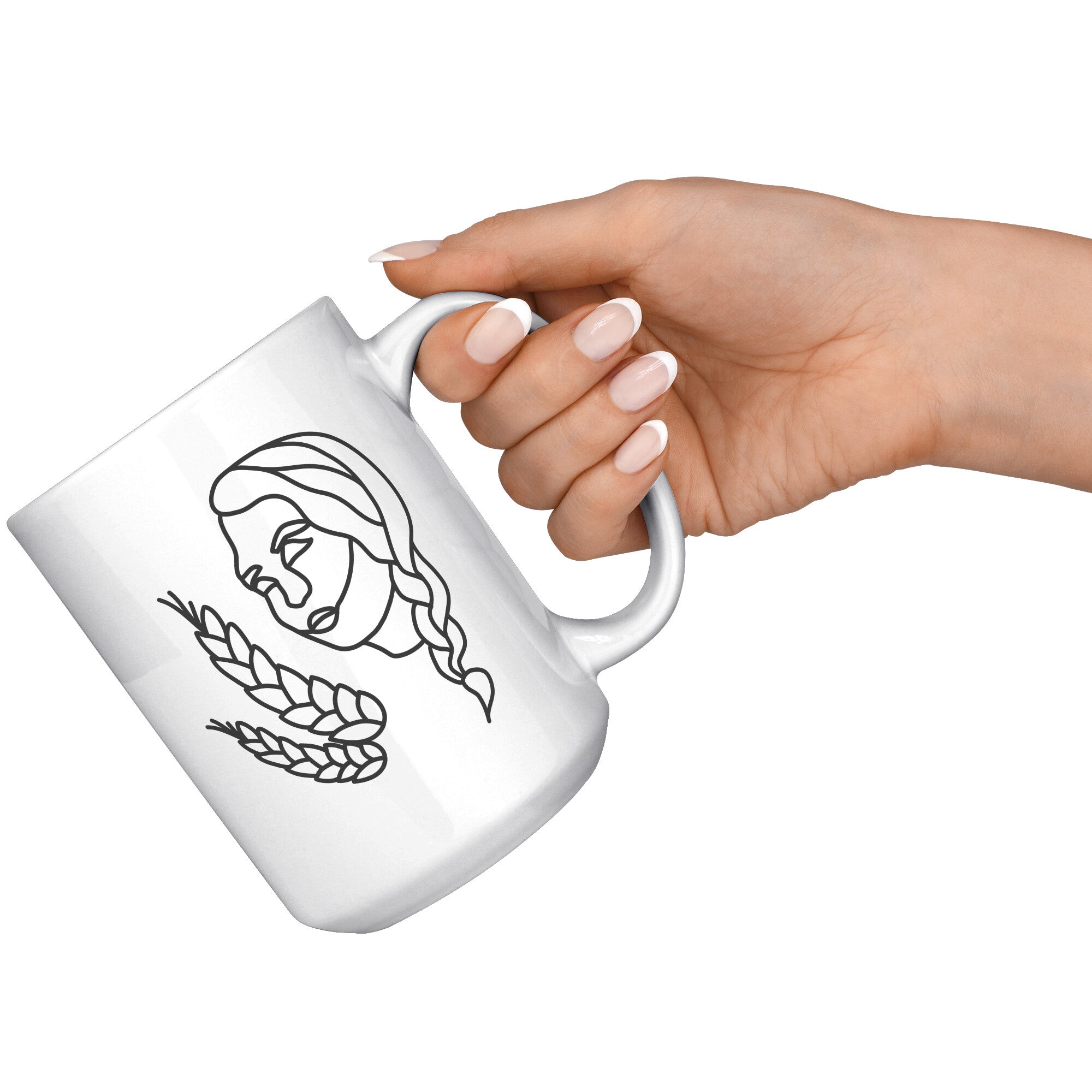 Virgo 15OZ WHITE MUG