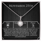 November Twenty-Fifth Necklace