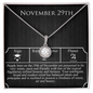 November Twenty-Ninth Necklace