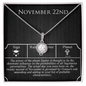 November Twenty-Second Necklace