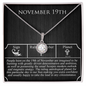 November Nineteenth Necklace