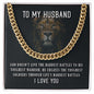 To My Husband Necklace