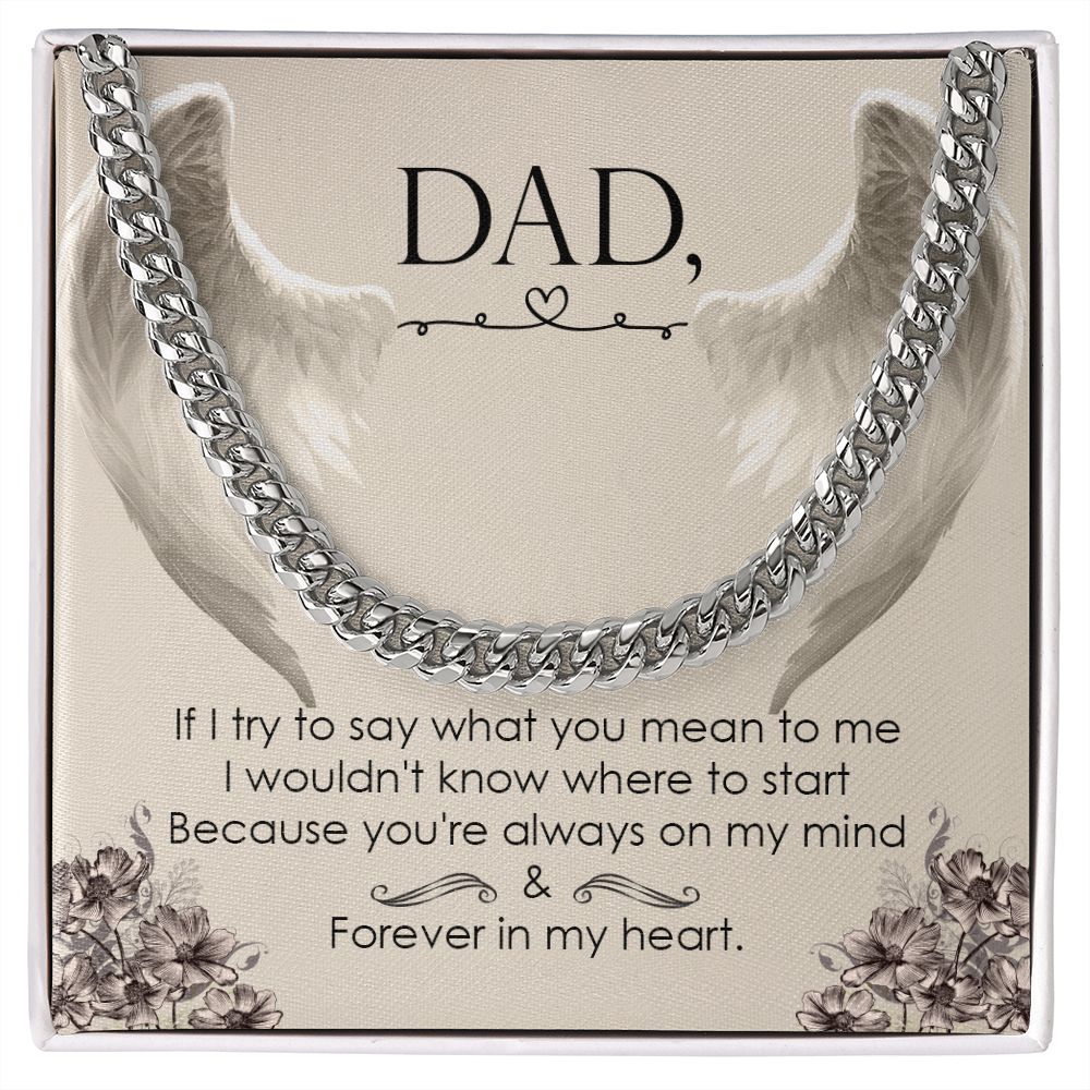 To My Father Necklace